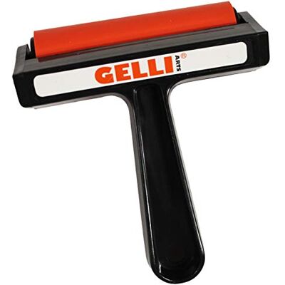 Itsy Bitsy Gelli Arts Brayer, rood/zwart, M Itsy Bitsy Gelli Arts Brayer, rood/zwart, M