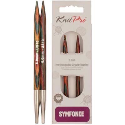 KnitPro Symfonie Verwisselbare naaldpunten 4 inch (10 cm) 6 mm KnitPro Symfonie Verwisselbare naaldpunten 4 inch (10 cm) 6 mm