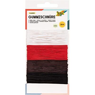 Folia 4 x 1 mm x 5 m rubberen koord 13701 Folia 4 x 1 mm x 5 m rubberen koord 13701