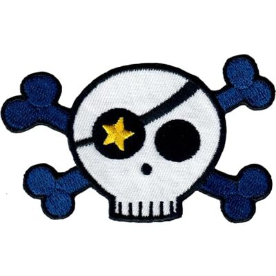 PatchMommy Geborduurde patch om op te strijken in de vorm van een doodskop, raan en botten, geborduurd stuk om te naaien of te lijmen met een strijkijzer voor kinderen en baby's PatchMommy Geborduurde patch om op te strijken in de vorm van een doodskop, raan en botten, geborduurd stuk om te naaien of te lijmen met een strijkijzer voor kinderen en baby's