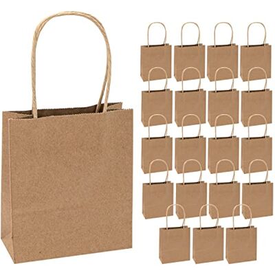 Idena 60057 20 stuks kraftpapieren zakjes 18 x 8 x 21 cm cadeauzakjes knutselzakjes om te versieren en cadeau te geven Idena 60057 20 stuks kraftpapieren zakjes 18 x 8 x 21 cm cadeauzakjes knutselzakjes om te versieren en cadeau te geven