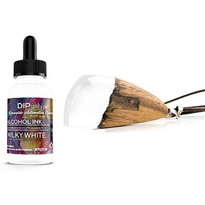 DIPON.DE HIGH PERFORMANCE LIQUIDS & PIGMENTS DIPON Milky White Alcoholinkt, wit, transparant, 20 ml, harsverf, kunst, in petrischaal, epoxyhars DIPON.DE HIGH PERFORMANCE LIQUIDS & PIGMENTS DIPON Milky White Alcoholinkt, wit, transparant, 20 ml, harsverf, kunst, in petrischaal, epoxyhars