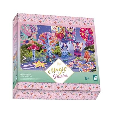 Janod Set met meerdere activiteiten – thema fee – 11 prestaties – creatieve vrijetijdsset voor kinderen – beweeglijkheid en concentratie – vanaf 5 jaar – J09175 Janod Set met meerdere activiteiten – thema fee – 11 prestaties – creatieve vrijetijdsset voor kinderen – beweeglijkheid en concentratie – vanaf 5 jaar – J09175