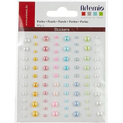 Artemio Zelfklevende kralen, 80 stuks Artemio Zelfklevende kralen, 80 stuks