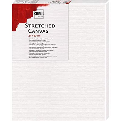KREUL 592430 Uitgerekt canvas spieraam 24 x 30 cm beginnerskwaliteit ideaal voor acrylverf en gouaches, katoenen canvas 4 keer gegrond KREUL 592430 Uitgerekt canvas spieraam 24 x 30 cm beginnerskwaliteit ideaal voor acrylverf en gouaches, katoenen canvas 4 keer gegrond