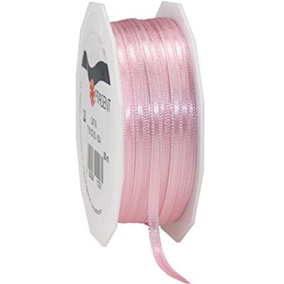 PRÄSENT C.E. Pattberg Satijnen lint lichtroze 50 m voor het verpakken van geschenken, 3 mm breed, cadeaulint voor decoreren en knutselen, decoratief lint voor geschenken, alle gelegenheden PRÄSENT C.E. Pattberg Satijnen lint lichtroze 50 m voor het verpakken van geschenken, 3 mm breed, cadeaulint voor decoreren en knutselen, decoratief lint voor geschenken, alle gelegenheden