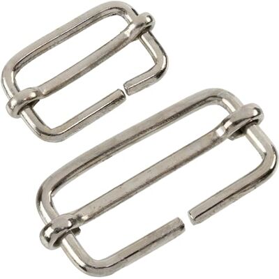 AERZETIX 12 stuks verstelbare schuifgespen riemdoorvoer 30 mm en 40 mm metaal kleur zilver schouderriem fournituren lederwaren kleding tas harnas riemen AERZETIX 12 stuks verstelbare schuifgespen riemdoorvoer 30 mm en 40 mm metaal kleur zilver schouderriem fournituren lederwaren kleding tas harnas riemen