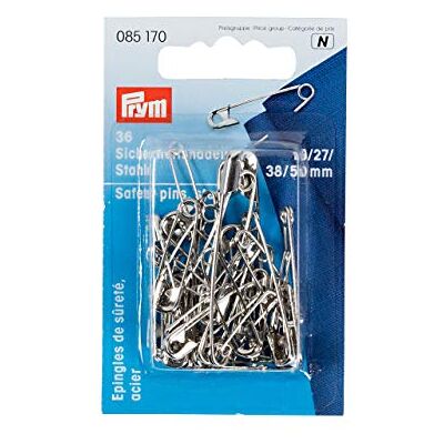 Prym 085170 veiligheidsspelden zilver 19-50 mm Prym 085170 veiligheidsspelden zilver 19-50 mm