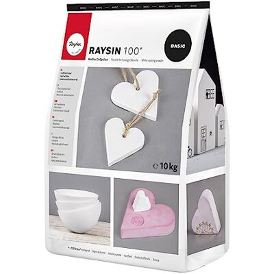 Rayher Raysin 34474102 100 zakken à 10 kg witte gietpasta, reliëfpoeder, luchthardend en geurloos Rayher Raysin 34474102 100 zakken à 10 kg witte gietpasta, reliëfpoeder, luchthardend en geurloos