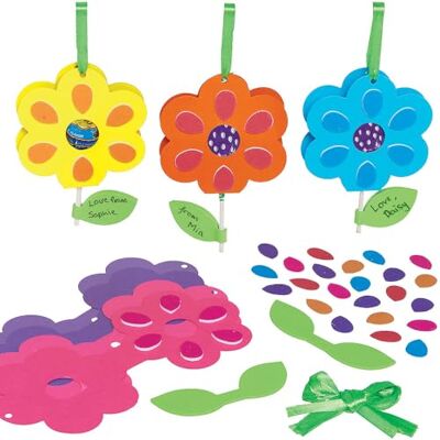Baker Ross FN686 Bloem Lollipop Houder Decoratiesets 10 Pack Foam DIY Kits voor Leuke Geschenken Maken Baker Ross FN686 Bloem Lollipop Houder Decoratiesets 10 Pack Foam DIY Kits voor Leuke Geschenken Maken