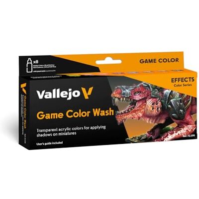 Vallejo 120116 772190 Game Color Wash-effect, 8 x 18 ml, 8 stuks Vallejo 120116 772190 Game Color Wash-effect, 8 x 18 ml, 8 stuks