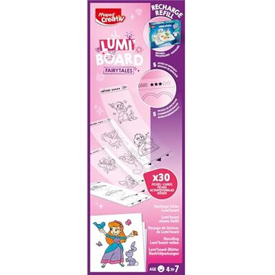 Maped Creativ Lumi'Board navulverpakking voor lichttekenmachine, 30 activiteitenkaarten om te leren tekenen, compatibel met alle Lumi'Board Maped Creativ Lumi'Board navulverpakking voor lichttekenmachine, 30 activiteitenkaarten om te leren tekenen, compatibel met alle Lumi'Board