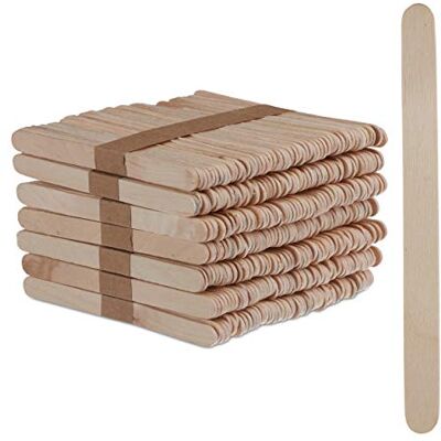 Relaxdays ijscostokje, hout, 500 stuks, doe-het-zelf decoratie, h x b: 11,5 x 1 cm, naturel Relaxdays ijscostokje, hout, 500 stuks, doe-het-zelf decoratie, h x b: 11,5 x 1 cm, naturel