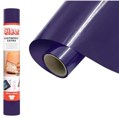 SISER ® EasyWeed® Extra paars, 30 cm x 0,5 m, thermotransfer-vinyl voor het personaliseren van nylon, leer, behandelde stoffen SISER ® EasyWeed® Extra paars, 30 cm x 0,5 m, thermotransfer-vinyl voor het personaliseren van nylon, leer, behandelde stoffen