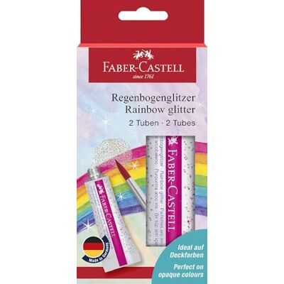 Faber-Castell Glitzer Regenbogen 12 ml 2x BK Faber-Castell Glitzer Regenbogen 12 ml 2x BK