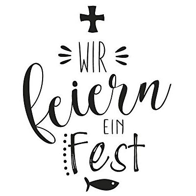 Rayher 29115000 stempel WIR Feiern EIN Fest, hout, bruin, 6 x 6 x 2,6 cm Rayher 29115000 stempel WIR Feiern EIN Fest, hout, bruin, 6 x 6 x 2,6 cm