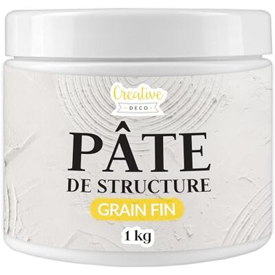 Creative Modeling Paste Structuurpasta, fijne korrel, reliëfpasta voor acrylverf, modelleerpasta, modellerende 3D-effect en textuurkunst, 1 kg Creative Modeling Paste Structuurpasta, fijne korrel, reliëfpasta voor acrylverf, modelleerpasta, modellerende 3D-effect en textuurkunst, 1 kg