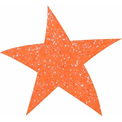 Petra's Bastel News Oranje 80 sterren 30 mm mica vilt fliz 18x12x3cm Petra's Bastel News Oranje 80 sterren 30 mm mica vilt fliz 18x12x3cm