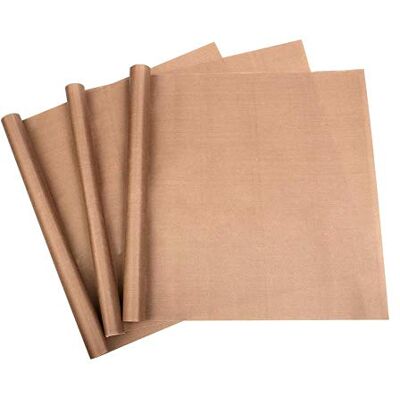 MR.R Set van 3 vellen PTFE anti-aanbaklaag, hoge sterkte voor warmtepersoverdracht, herbruikbare mat voor koken, strijken, printen, dikte 0,11 mm MR.R Set van 3 vellen PTFE anti-aanbaklaag, hoge sterkte voor warmtepersoverdracht, herbruikbare mat voor koken, strijken, printen, dikte 0,11 mm