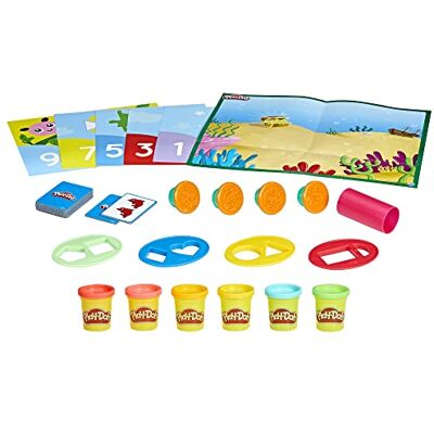 Play-Doh Cijfers, 6 activiteitenmatten, 10 kaarten en 6 potten klei Play-Doh Cijfers, 6 activiteitenmatten, 10 kaarten en 6 potten klei