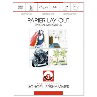 Schoellershammer Blok lay-out speciaal papier marker "Manga Art Paper" A4 Schoellershammer Blok lay-out speciaal papier marker "Manga Art Paper" A4