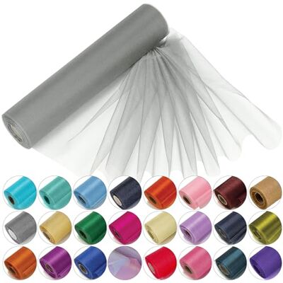 Trimming Shop 29 cm x 25 m organza-rol, transparante stof, elegante decoratieve stof voor bruiloft, stoel, strikken, tafellopers, feestcadeau, knutselbenodigdheden voor banden, accentjurk en tassen Trimming Shop 29 cm x 25 m organza-rol, transparante stof, elegante decoratieve stof voor bruiloft, stoel, strikken, tafellopers, feestcadeau, knutselbenodigdheden voor banden, accentjurk en tassen
