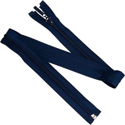 AERZETIX Set van 6 spiraalritssluitingen nr. 5 65 cm deelbaar donkerblauw met decoratieve trekker voor kledingstukken, textielaccessoires, zakken, verschillende creaties AERZETIX Set van 6 spiraalritssluitingen nr. 5 65 cm deelbaar donkerblauw met decoratieve trekker voor kledingstukken, textielaccessoires, zakken, verschillende creaties