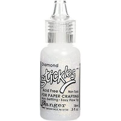 RANGER INK Ranger STK-Dia Stickles Industries 17028 glitterlijm, synthetisch, wit, 2,5 x 2,5 x 7,4 cm RANGER INK Ranger STK-Dia Stickles Industries 17028 glitterlijm, synthetisch, wit, 2,5 x 2,5 x 7,4 cm