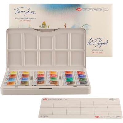 White Nights 1942090 Aquarelverf 24 kunststof dozen White Nights 1942090 Aquarelverf 24 kunststof dozen