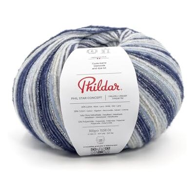 Phildar Phil Star Concept breiwol, 300 g, een subtiele glans voor je creatieve projecten Phildar Phil Star Concept breiwol, 300 g, een subtiele glans voor je creatieve projecten