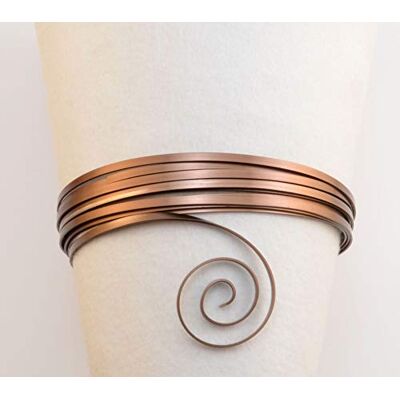Creative Aluminium platte knutseldraad 5 mm x 1 mm x 0,5 cm (5 mm) chocoladebruin mat flexibel metaaldraad voor knutselen, bloemstukken, sieraden maken en Creative Aluminium platte knutseldraad 5 mm x 1 mm x 0,5 cm (5 mm) chocoladebruin mat flexibel metaaldraad voor knutselen, bloemstukken, sieraden maken en