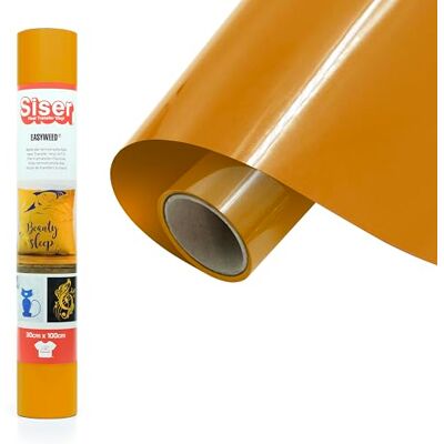 SISER ® EasyWeed® Mosterd 30 cm x 1 m thermisch overdraagbaar vinyl voor het personaliseren van stoffen SISER ® EasyWeed® Mosterd 30 cm x 1 m thermisch overdraagbaar vinyl voor het personaliseren van stoffen