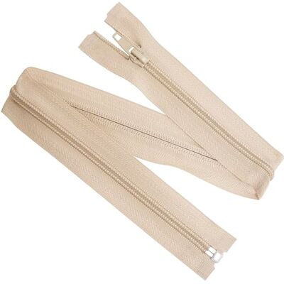 AERZETIX Set van 8 spiraalritssluitingen nr. 5 45 cm deelbaar met schuiver van nylon polyester metaal lichtbeige kleur naaicreaties DIY textiel AERZETIX Set van 8 spiraalritssluitingen nr. 5 45 cm deelbaar met schuiver van nylon polyester metaal lichtbeige kleur naaicreaties DIY textiel