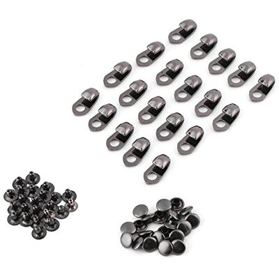 Walfront Vetersluiting, gesp met veters, voor campingschoenen, wandelschoenen, zwart, 30 1/3, zilver. 9.00*7.00*2.00cm Walfront Vetersluiting, gesp met veters, voor campingschoenen, wandelschoenen, zwart, 30 1/3, zilver. 9.00*7.00*2.00cm