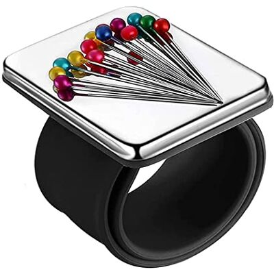 BOBOZHONG DUjuanhong Magnetisch naaispeldenkussen, magnetische pin-armband, magnetisch kussen met naaispeld, magnetische pinhouder met armband voor doe-het-zelf borduurwerk naaien BOBOZHONG DUjuanhong Magnetisch naaispeldenkussen, magnetische pin-armband, magnetisch kussen met naaispeld, magnetische pinhouder met armband voor doe-het-zelf borduurwerk naaien