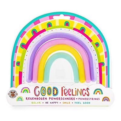 TRENDHAUS 4 stuks regenboog-energiekoorden met glitter, sensorisch speelgoed voor kinderen TRENDHAUS 4 stuks regenboog-energiekoorden met glitter, sensorisch speelgoed voor kinderen
