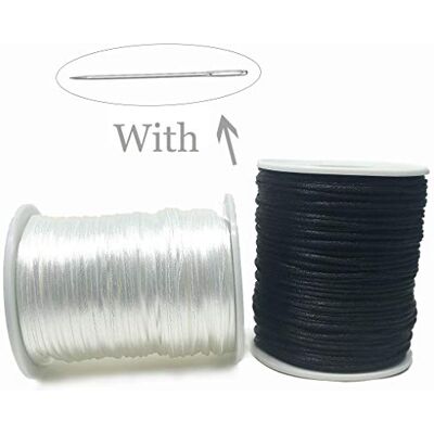 Kojoon Kumihimo 1.5mm 90yard nylon touw satijn zijden touw DIY kralen ketting koord koord Kojoon Kumihimo 1.5mm 90yard nylon touw satijn zijden touw DIY kralen ketting koord koord