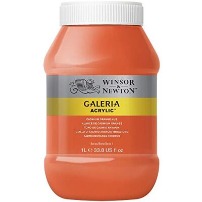 Winsor & Newton Acryl Galeria 1L kleur cadmiumgeel oranje serie 1 Winsor & Newton Acryl Galeria 1L kleur cadmiumgeel oranje serie 1