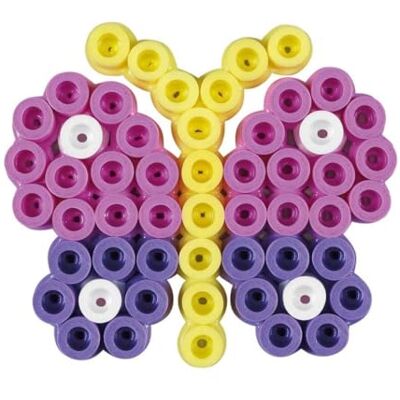 Hama Blister strijkkralen maxi vlinder 100 kralen 10 mm transparante vlinderplaat knutselen voor kinderen vanaf 3 jaar Hama Blister strijkkralen maxi vlinder 100 kralen 10 mm transparante vlinderplaat knutselen voor kinderen vanaf 3 jaar