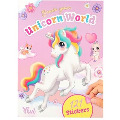 Depesche 12703 Ylvi Create your Unicorn World stickerboek met 20 kleurrijke achtergrondpagina's om te personaliseren en 6 vellen stickers Depesche 12703 Ylvi Create your Unicorn World stickerboek met 20 kleurrijke achtergrondpagina's om te personaliseren en 6 vellen stickers