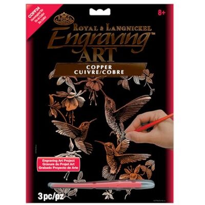 Royal & Langnickel ROYAL BRUSH MANUFACTURING Hummingbrd Kolibri-Trio, kunstgravure, Eén maat Royal & Langnickel ROYAL BRUSH MANUFACTURING Hummingbrd Kolibri-Trio, kunstgravure, Eén maat