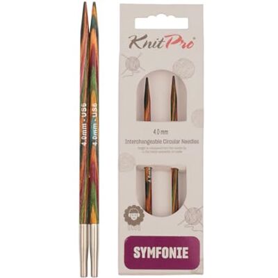 KnitPro Symfonie Verwisselbare naaldpunten 10 cm 4 mm KnitPro Symfonie Verwisselbare naaldpunten 10 cm 4 mm