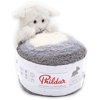 Phildar Phil Doudou wollen bol – breiwol – 100% polyester – naald nr. 5 – kleur RHINOCEROS Phildar Phil Doudou wollen bol – breiwol – 100% polyester – naald nr. 5 – kleur RHINOCEROS