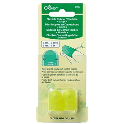 Clover Rubber Thimbles Flexibele rubberen kabelschoenen, groot, 2 stuks, overig, 18 mm Clover Rubber Thimbles Flexibele rubberen kabelschoenen, groot, 2 stuks, overig, 18 mm