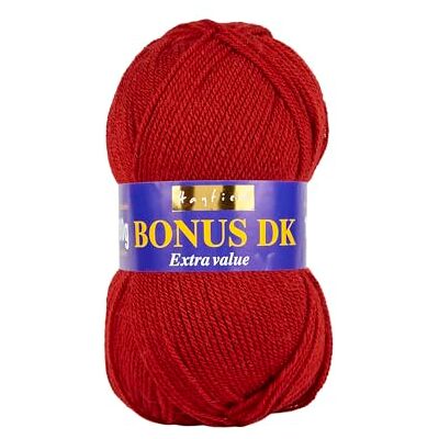 Sirdar Hayfield Bonus DK dubbel breigaren, scharlaken (556), 100 g Sirdar Hayfield Bonus DK dubbel breigaren, scharlaken (556), 100 g
