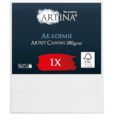 Artina Canvas schilderij 50 x 60 cm schilderij spieraam van hout FSC© wit schilderij 100% katoen 280 g/m² stabiel schilderdoek Akademie Artina Canvas schilderij 50 x 60 cm schilderij spieraam van hout FSC© wit schilderij 100% katoen 280 g/m² stabiel schilderdoek Akademie