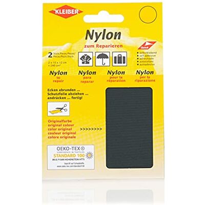 Kleiber Zelfklevende nylon stof voor reparatie, grijs Kleiber Zelfklevende nylon stof voor reparatie, grijs