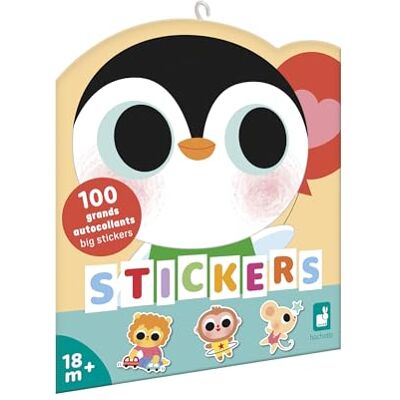 Janod 100 grote stickers – ideaal vanaf 18 maanden – stickerzakje – thema babydieren – creatieve vrije tijd voor kinderen – leren fijne motoriek en concentratie – J09193 Janod 100 grote stickers – ideaal vanaf 18 maanden – stickerzakje – thema babydieren – creatieve vrije tijd voor kinderen – leren fijne motoriek en concentratie – J09193