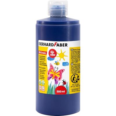 Eberhard Faber 574951 EFA Cromix transparante verf, 500 ml, niet mengbaar, voor kinderen Eberhard Faber 574951 EFA Cromix transparante verf, 500 ml, niet mengbaar, voor kinderen