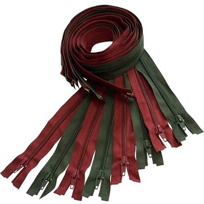 AERZETIX Set van 8 spiraalritssluitingen nr. 5 75 cm deelbaar met schuif van nylon polyester metaal naaien creaties DIY textiel kleding kleur licht bordeaux steengrijs AERZETIX Set van 8 spiraalritssluitingen nr. 5 75 cm deelbaar met schuif van nylon polyester metaal naaien creaties DIY textiel kleding kleur licht bordeaux steengrijs